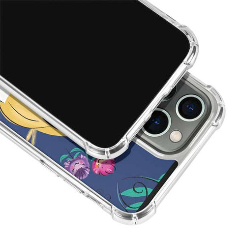 Disney Alice in Wonderland (animated) Floral Print iPhone 14 Pro Clear Case